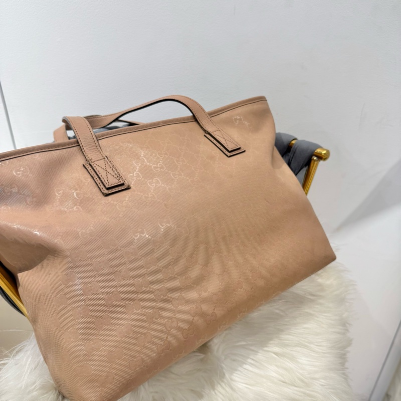 Gucci Imprime Tote Bag pink beige 粉色托特包 手提包-1