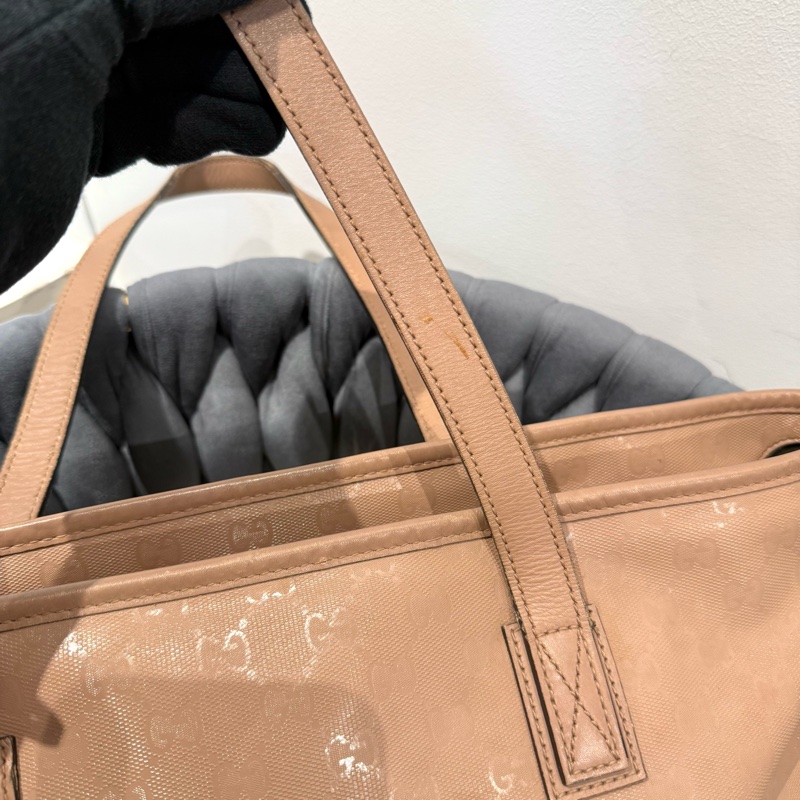 Gucci Imprime Tote Bag pink beige 粉色托特包 手提包-3