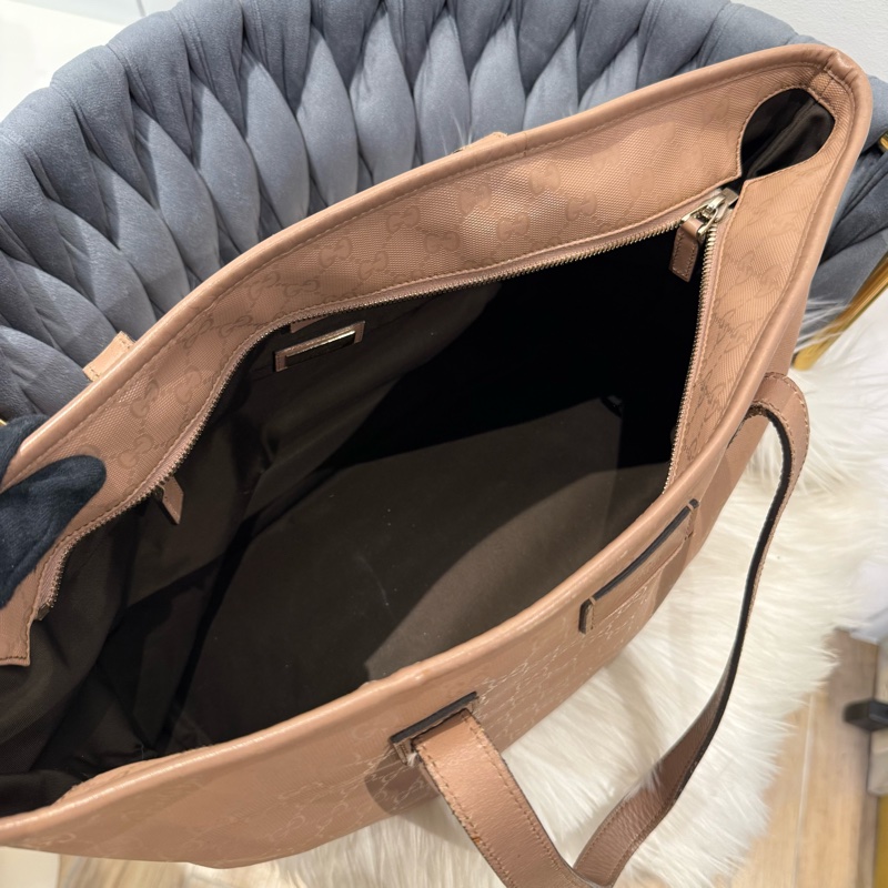 Gucci Imprime Tote Bag pink beige 粉色托特包 手提包-5