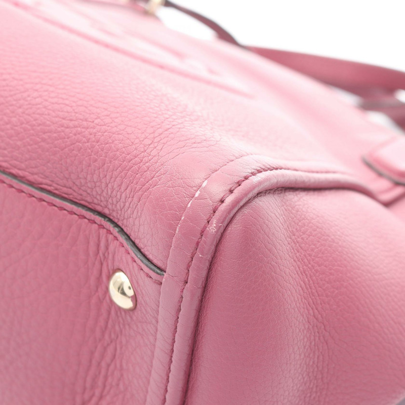 GUCCI Soho 互扣式 G 肩背包 369176 皮革 粉紅色 二手 女士-13