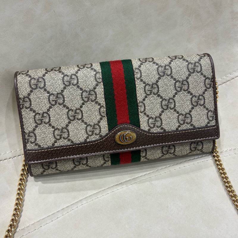 Gucci 老花OPphidia系列鍊條WOC 546592-0