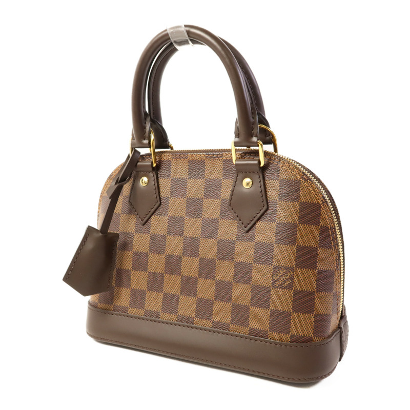 LOUIS VUITTON Damier Alma BB金扣手挽肩背兩用袋-2