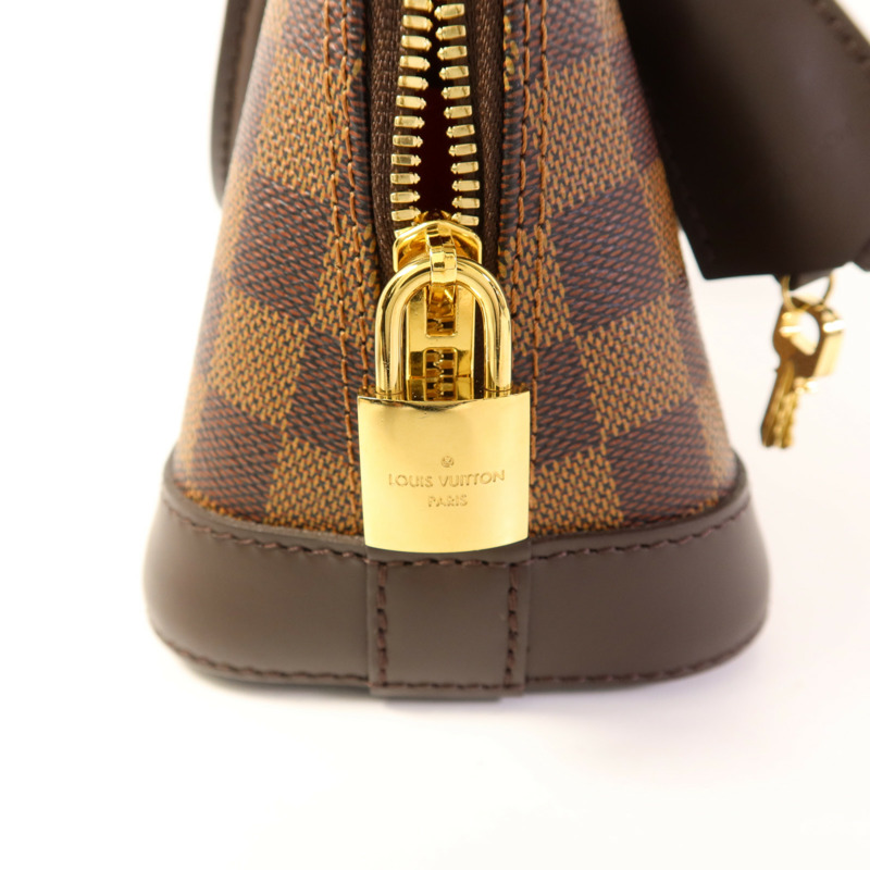 LOUIS VUITTON Damier Alma BB金扣手挽肩背兩用袋-8