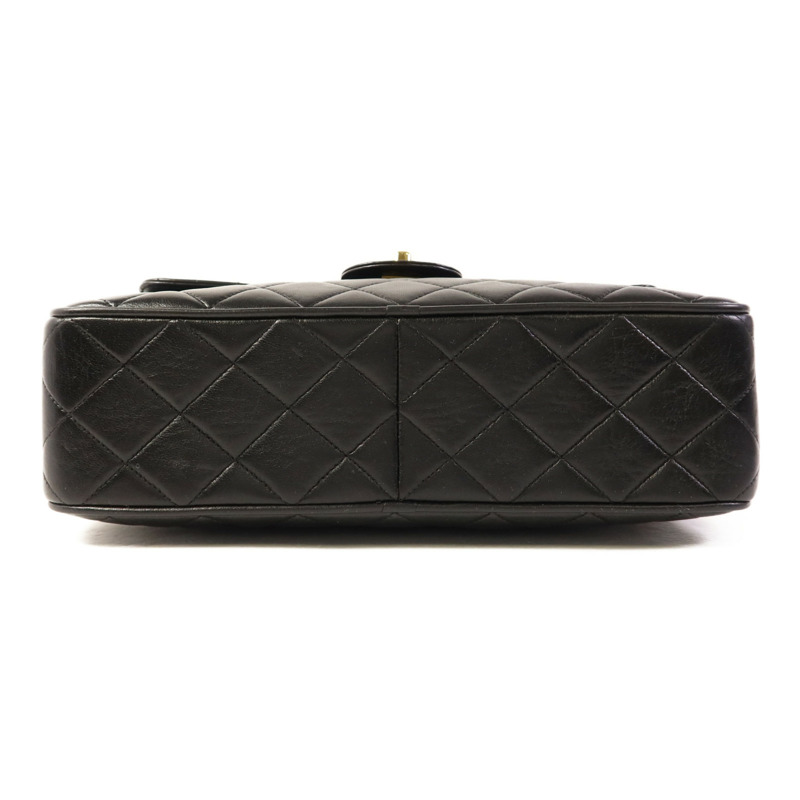 CHANEL 羊皮皮革Chain Shoulder金扣鏈帶肩背袋-3