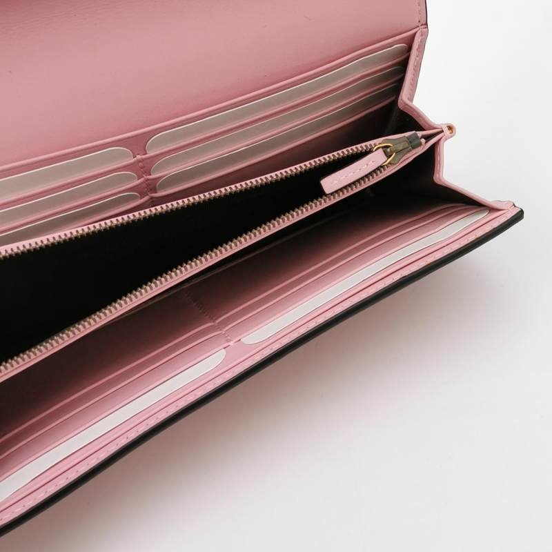 Gucci Queen Margaret 皇后包 牛皮 拼色 條紋 珍珠 蜜蜂 錢包-5