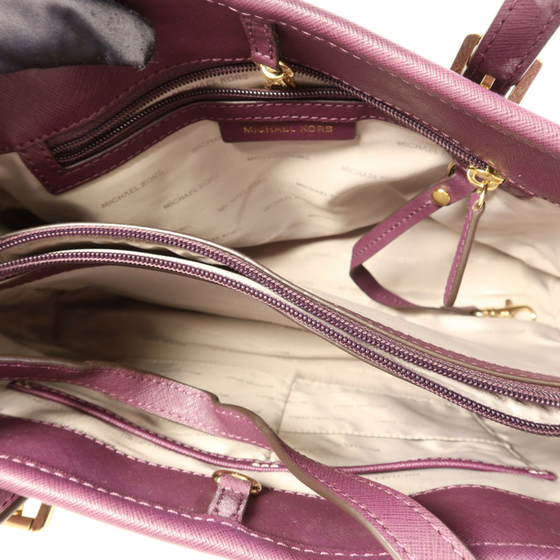 Michael Kors 塗層帆布2 Way Shoulder金扣手挽肩背兩用袋-5