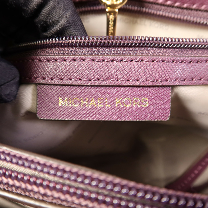 Michael Kors 塗層帆布2 Way Shoulder金扣手挽肩背兩用袋-6