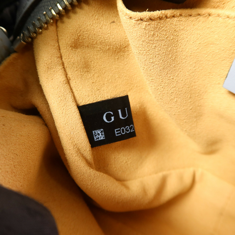 GUCCI 牛皮皮革GG Marmorrt銀扣肩背袋-8