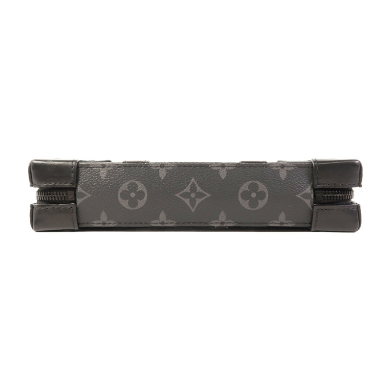 LOUIS VUITTON Monogram Eclipse Soft Trunk Wallet肩背袋-3