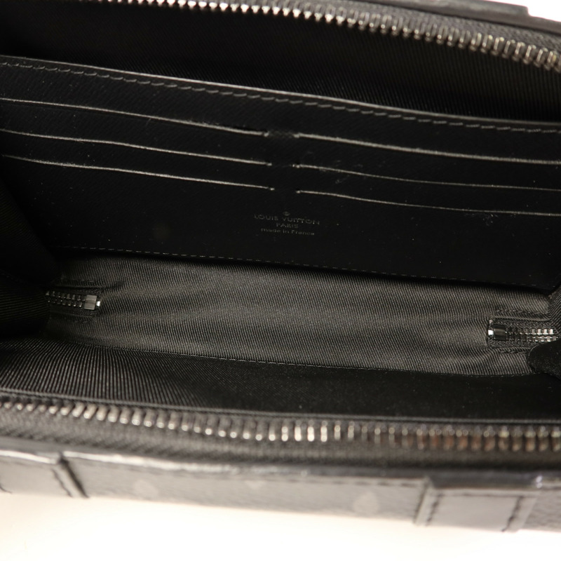 LOUIS VUITTON Monogram Eclipse Soft Trunk Wallet肩背袋-5