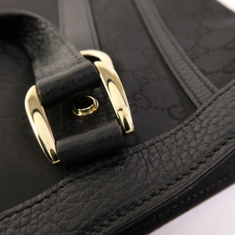 GUCCI 尼龍Shoulder Tote金扣肩背袋/手挽袋-14