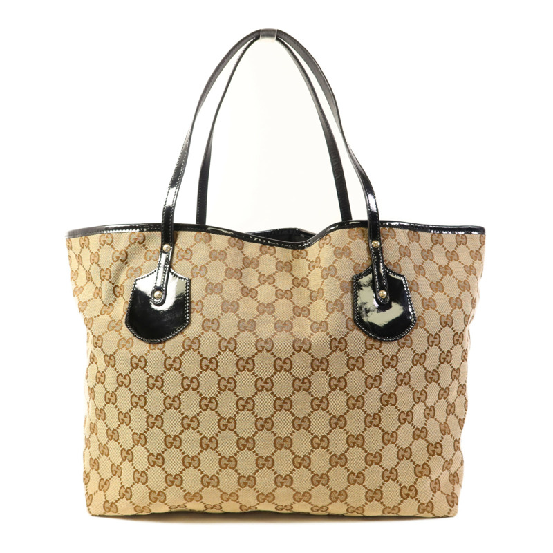 GUCCI 帆布Jolie Tote金扣肩背袋/手挽袋-1