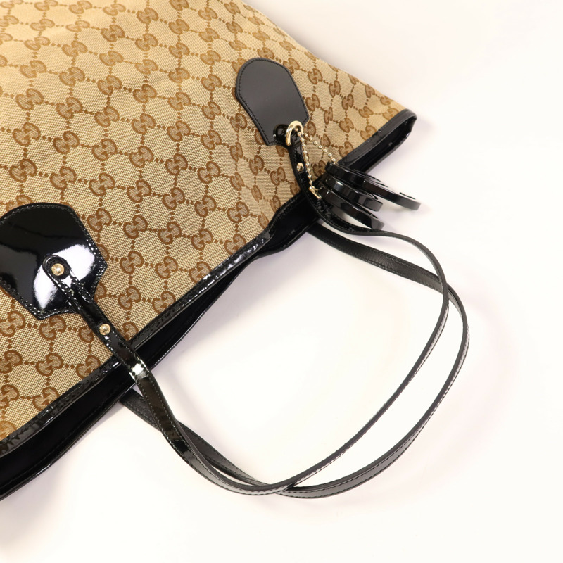 GUCCI 帆布Jolie Tote金扣肩背袋/手挽袋-4