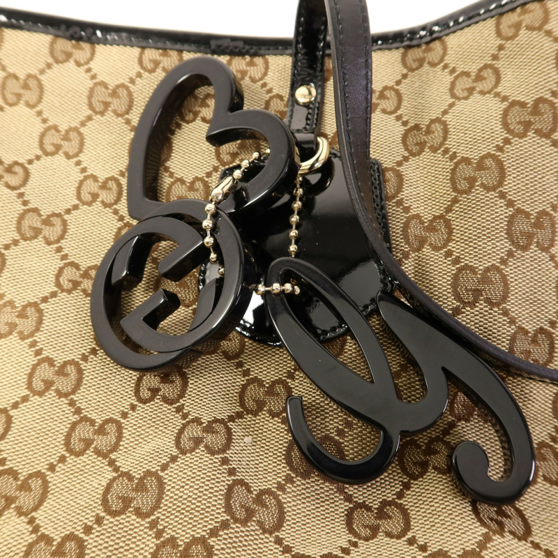 GUCCI 帆布Jolie Tote金扣肩背袋/手挽袋-10