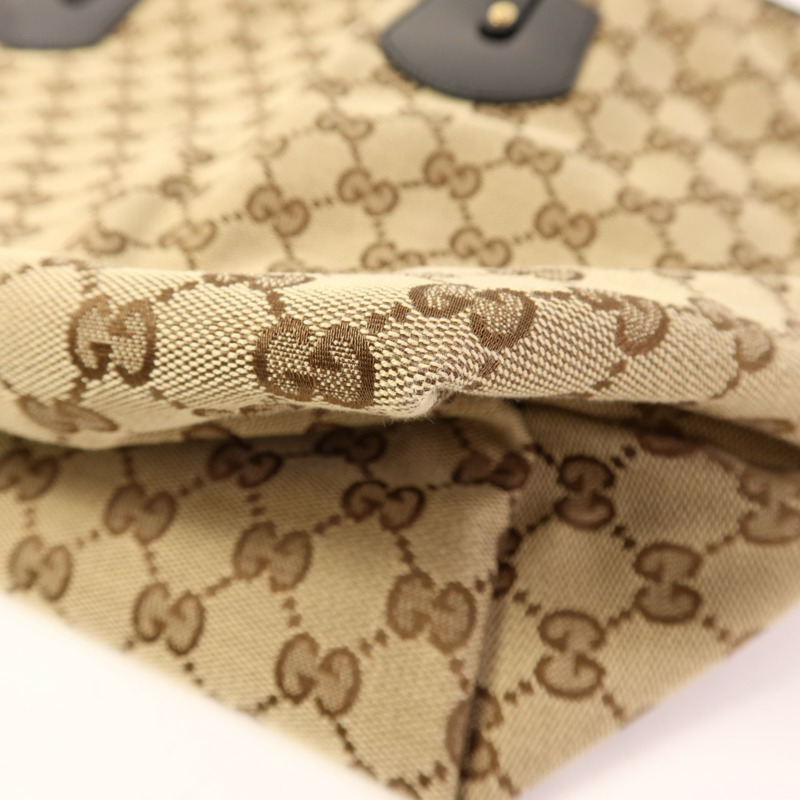 GUCCI 帆布Jolie Tote金扣肩背袋/手挽袋-13