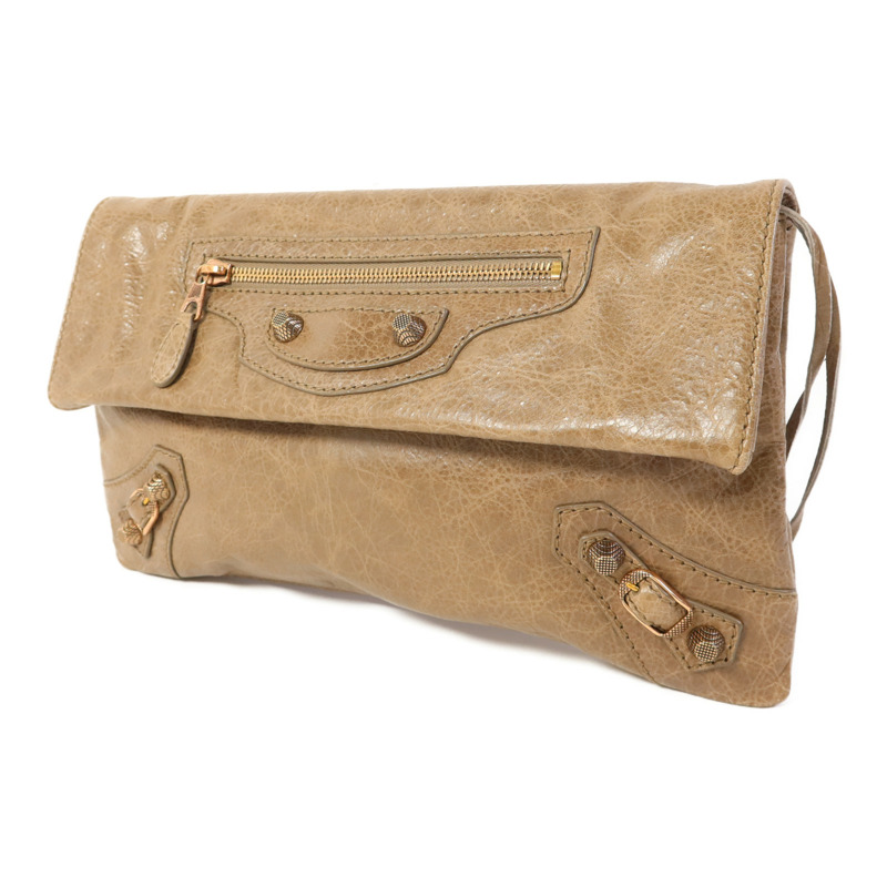 BALENCIAGA 羊皮皮革Clutch金扣手拿包-2