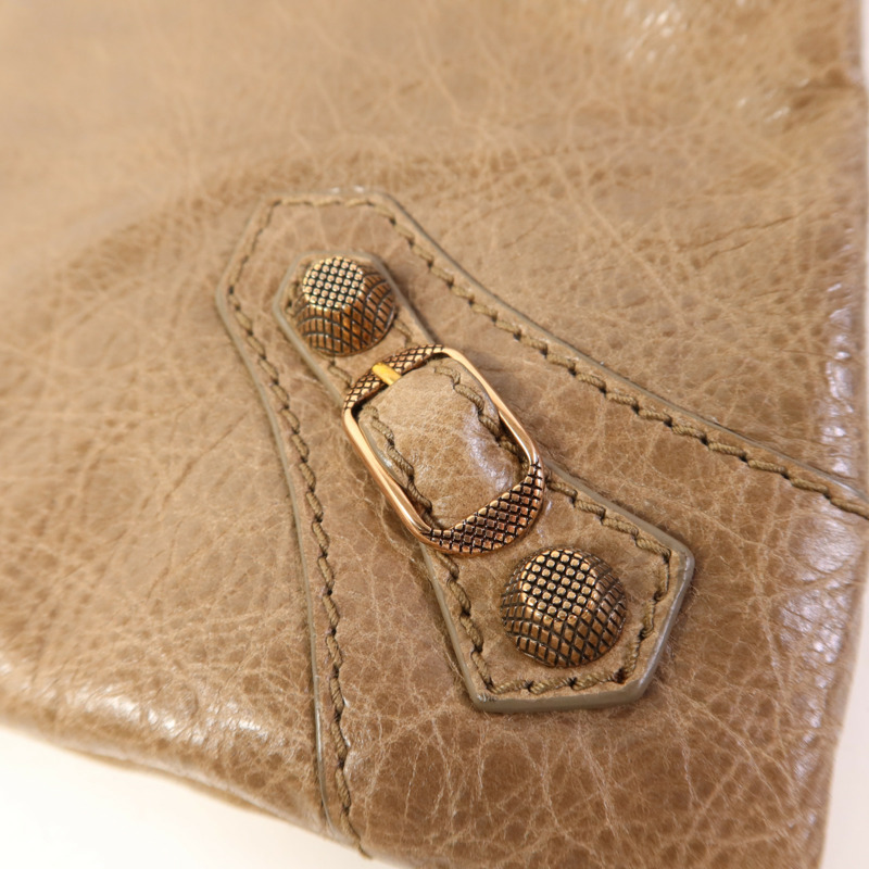 BALENCIAGA 羊皮皮革Clutch金扣手拿包-8