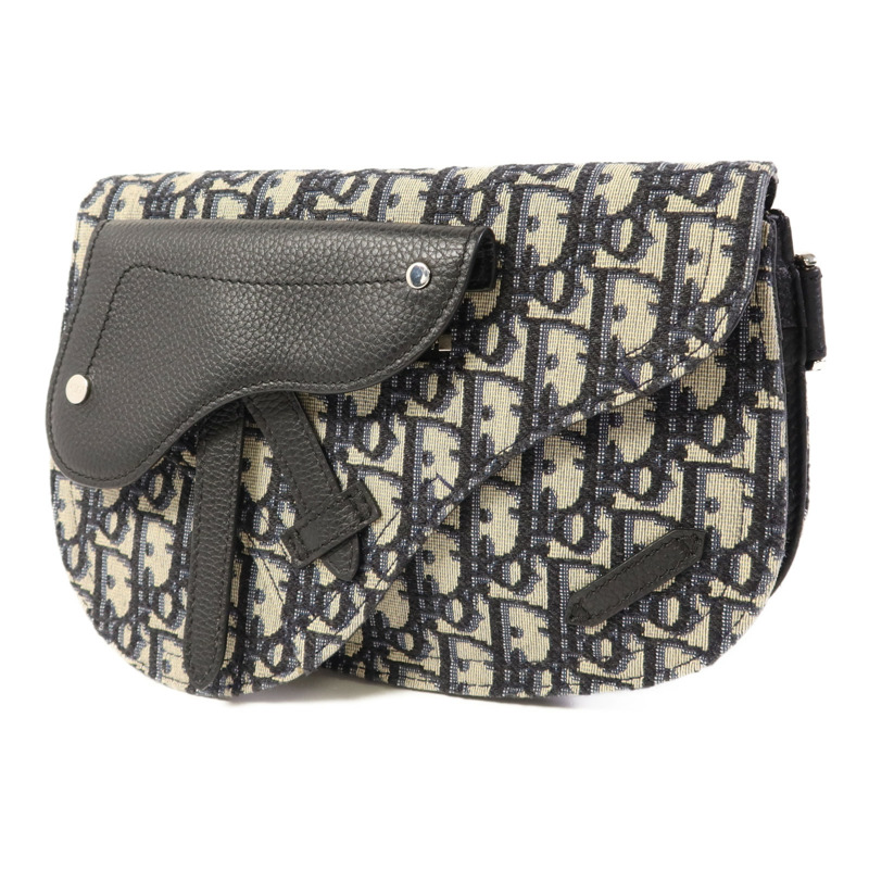 Dior 帆布Oblique Waist/Body Bag銀扣腰包-2