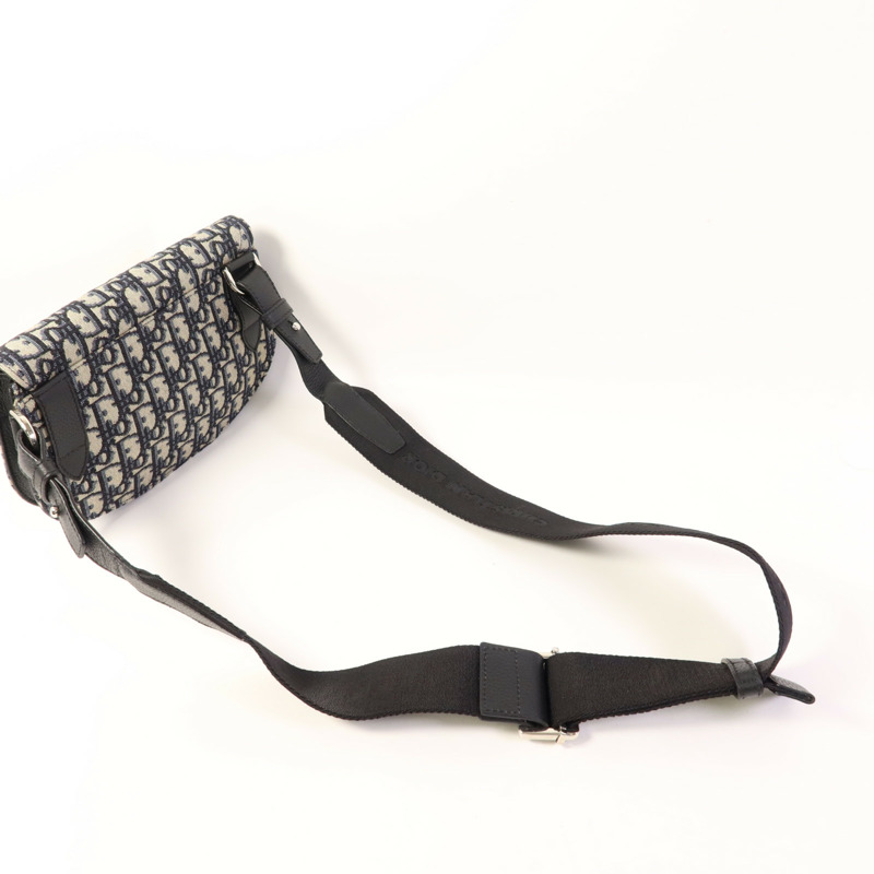 Dior 帆布Oblique Waist/Body Bag銀扣腰包-4