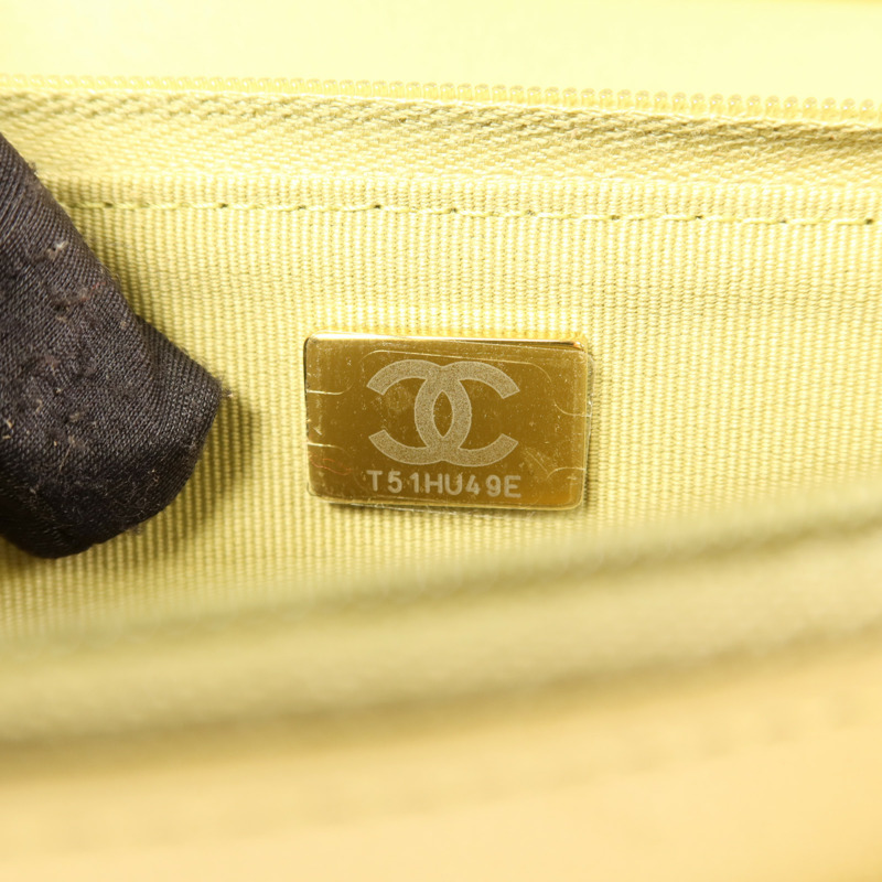 CHANEL 羊皮皮革Wallet On Chain WOC金扣鏈帶肩背袋-8