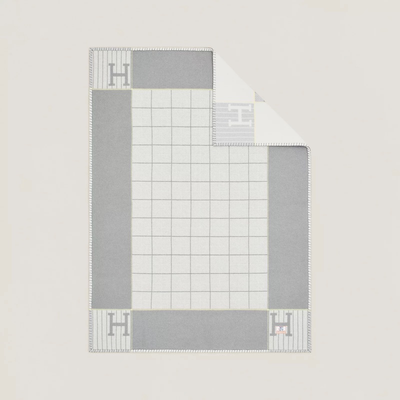 Hermes Avalon Cabriole毛毯 grey 透明袋紙袋皆附-1