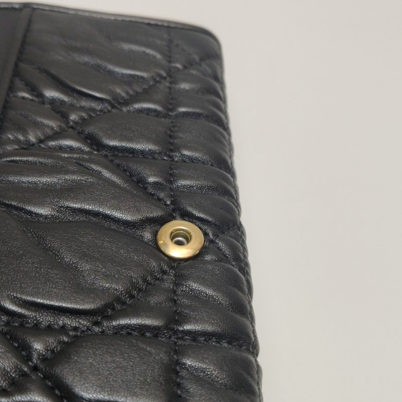 Dior 羊皮 純色 褶皺 手提包-9