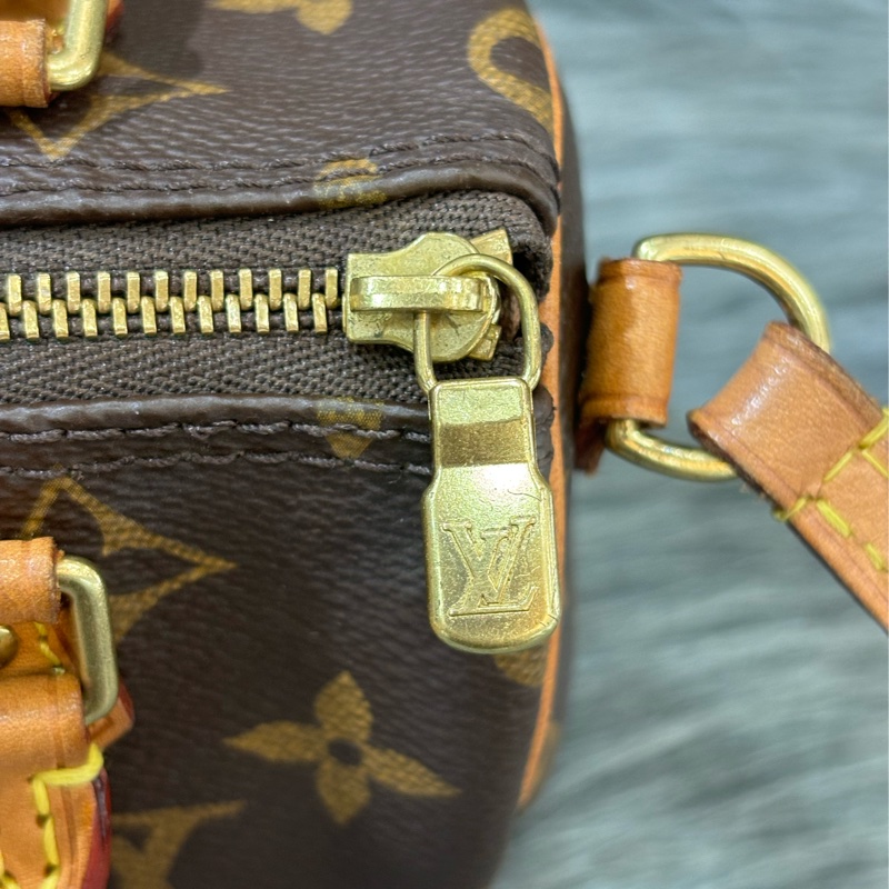 LV M61252 NANO SPEEDY 原花老花字紋迷你 手提包肩背包斜背包波士頓包 M81085可參考 斷貨款-8