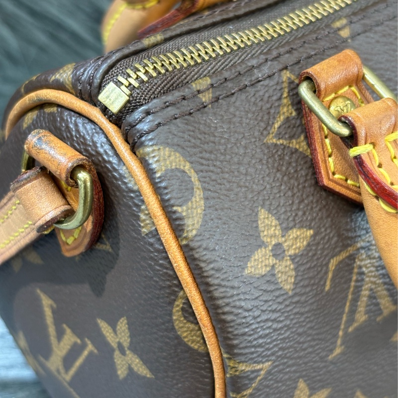 LV M61252 NANO SPEEDY 原花老花字紋迷你 手提包肩背包斜背包波士頓包 M81085可參考 斷貨款-9