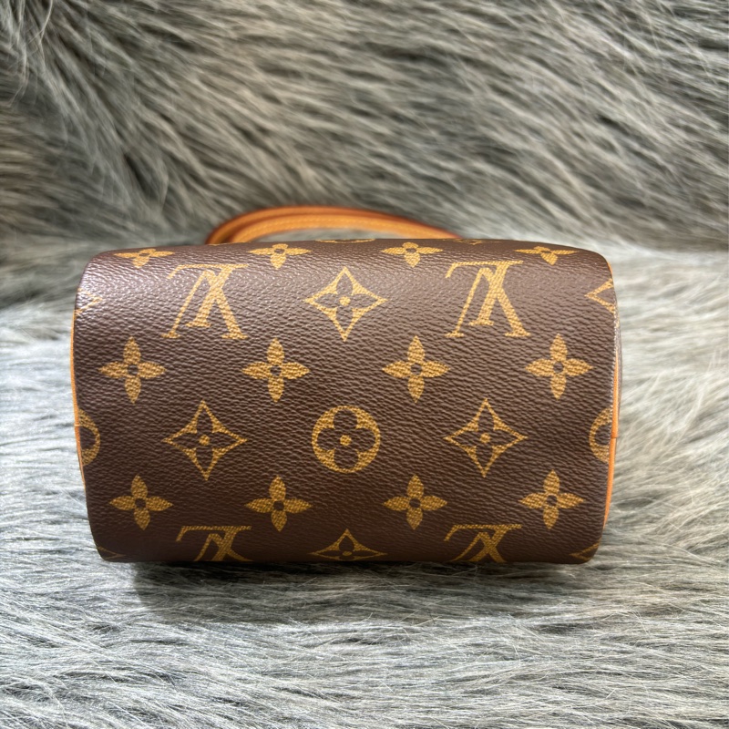 LV M61252 NANO SPEEDY 原花老花字紋迷你 手提包肩背包斜背包波士頓包 M81085可參考 斷貨款-13
