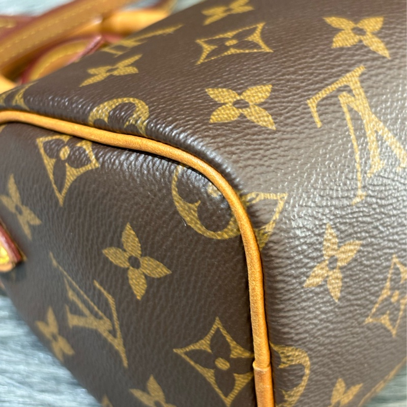 LV M61252 NANO SPEEDY 原花老花字紋迷你 手提包肩背包斜背包波士頓包 M81085可參考 斷貨款-14