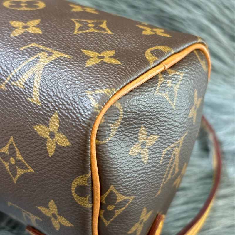 LV M61252 NANO SPEEDY 原花老花字紋迷你 手提包肩背包斜背包波士頓包 M81085可參考 斷貨款-17