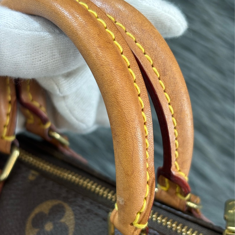 LV M61252 NANO SPEEDY 原花老花字紋迷你 手提包肩背包斜背包波士頓包 M81085可參考 斷貨款-23