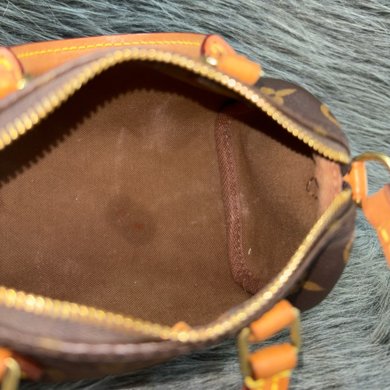 LV M61252 NANO SPEEDY 原花老花字紋迷你 手提包肩背包斜背包波士頓包 M81085可參考 斷貨款-42