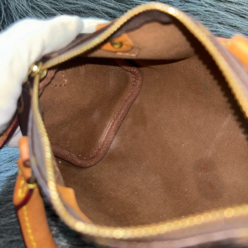 LV M61252 NANO SPEEDY 原花老花字紋迷你 手提包肩背包斜背包波士頓包 M81085可參考 斷貨款-43