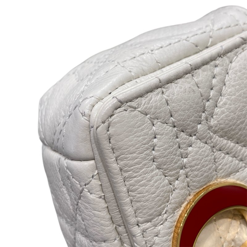 DIOR 迪奧 MICRO CARO 斜背包 白色-9