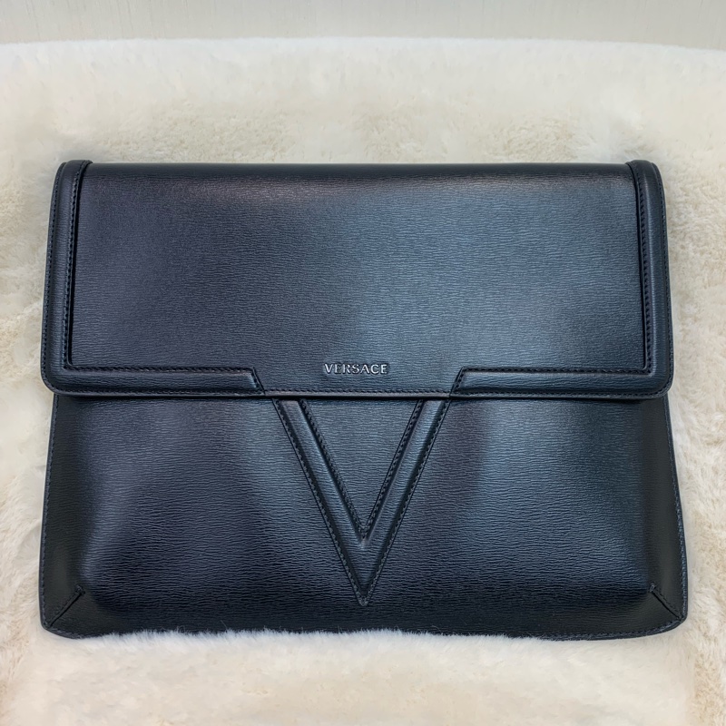 Versace 范思哲黑色牛皮手包 XA531-28