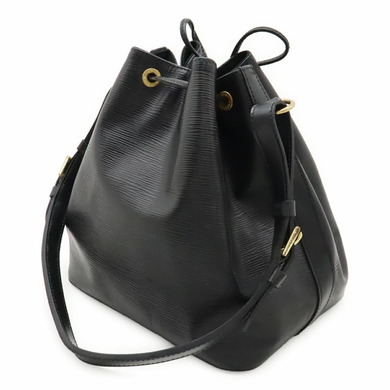 「JL精品代購」9新 LV 黑色水波紋 水桶包-3