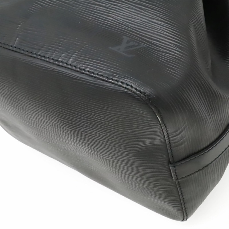 「JL精品代購」9新 LV 黑色水波紋 水桶包-4