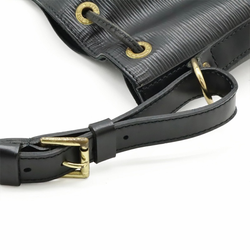 「JL精品代購」9新 LV 黑色水波紋 水桶包-7