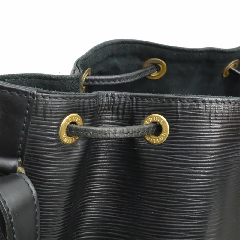 「JL精品代購」9新 LV 黑色水波紋 水桶包-9