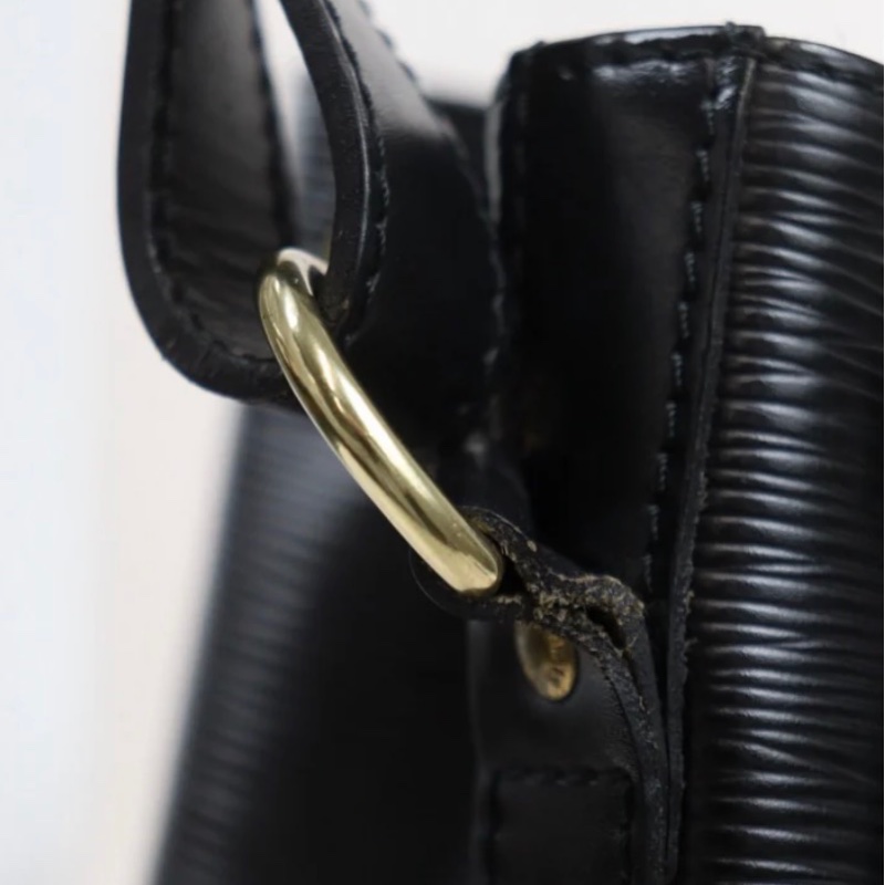 「JL精品代購」9新 LV 黑色水波紋 水桶包-11