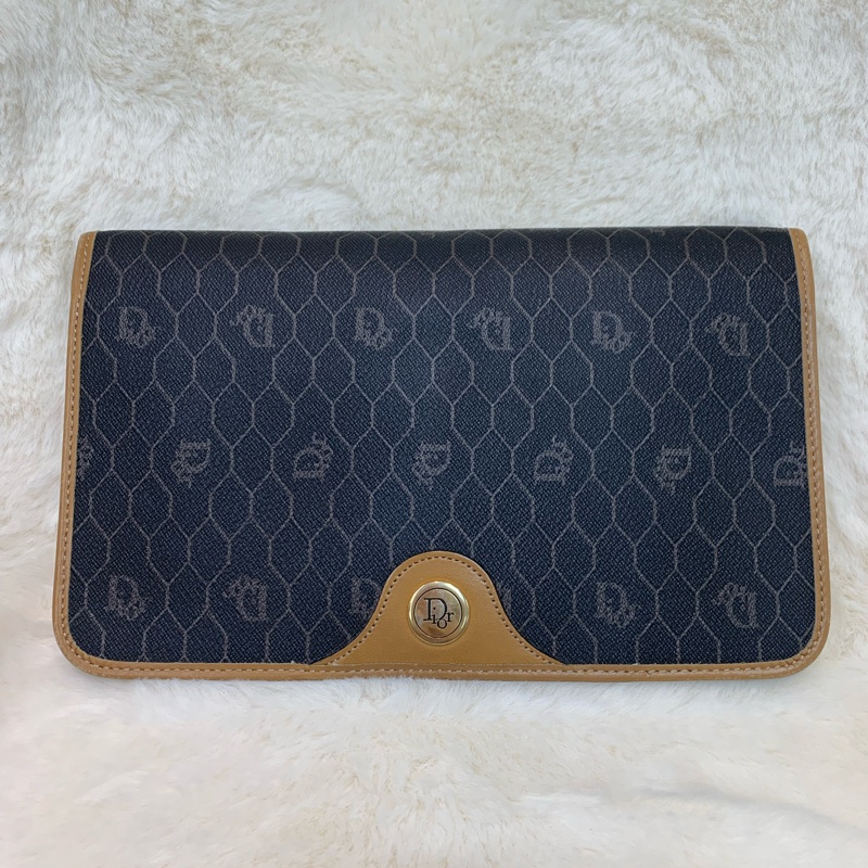 Dior 黑色蜂巢Woc 鏈條包 XB284-0