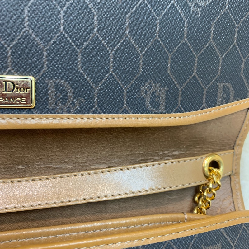 Dior 黑色蜂巢Woc 鏈條包 XB284-9