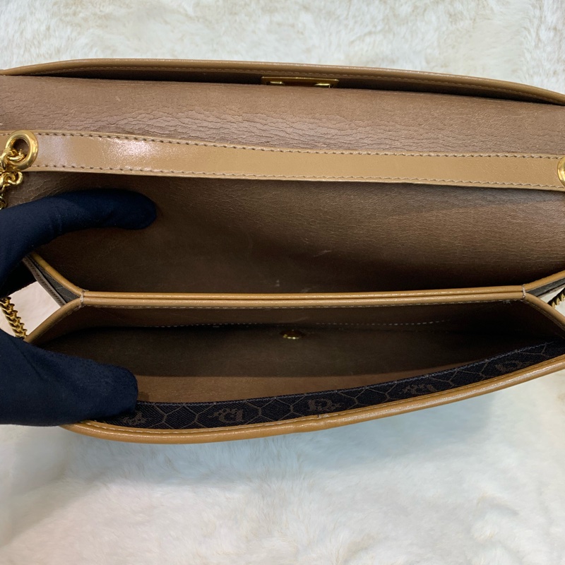 Dior 黑色蜂巢Woc 鏈條包 XB284-47