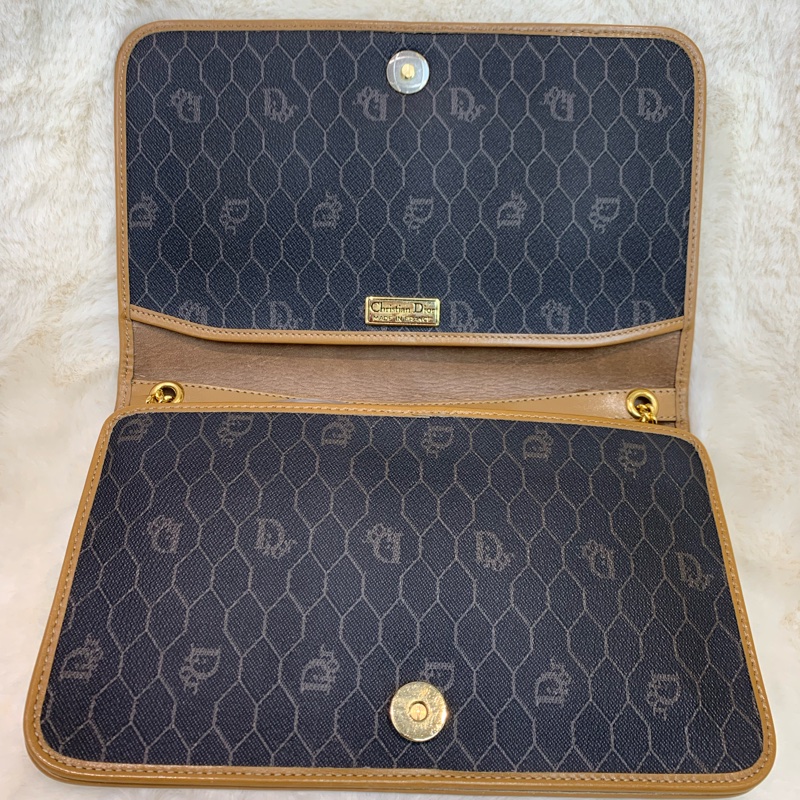 Dior 黑色蜂巢Woc 鏈條包 XB284-48