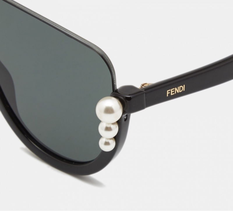 FENDI 珍珠太陽眼鏡 墨鏡-2
