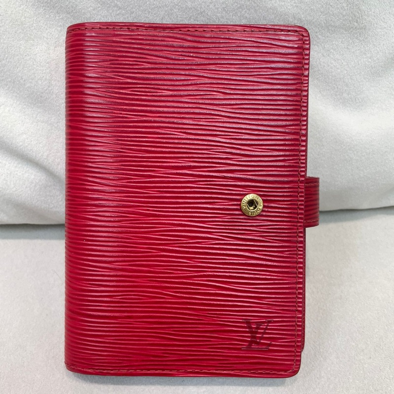 LV 紅色 EPI 樹紋筆記簿 XB143-1