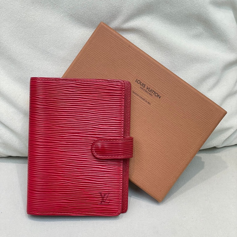 LV 紅色 EPI 樹紋筆記簿 XB143-10