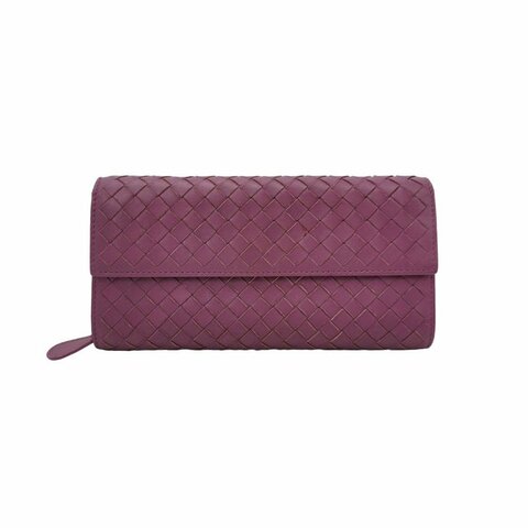 Bottega Veneta 羊皮 純色 Intrecciato 編織 錢包