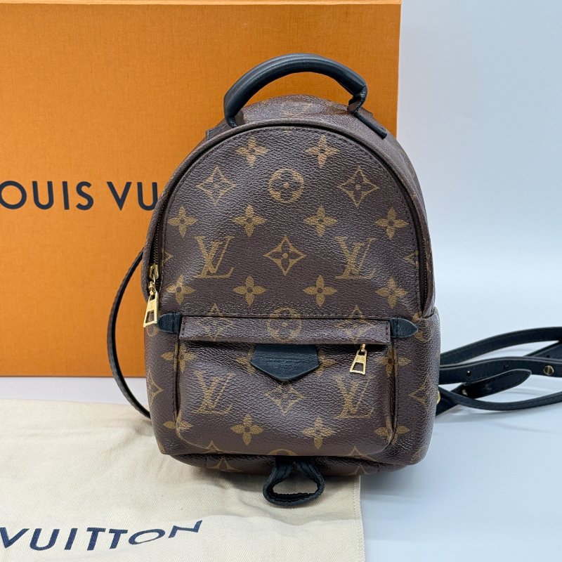 LOUIS VUITTON 路易威登 Monogram 經典花紋 MINI PALM SPRINGS 拉鍊 小書包 後背包 M41562-5